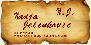 Nadja Jelenković vizit kartica